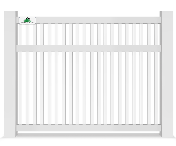 Vinyl semi-privacy fence contractor in Charlotte Metro Area