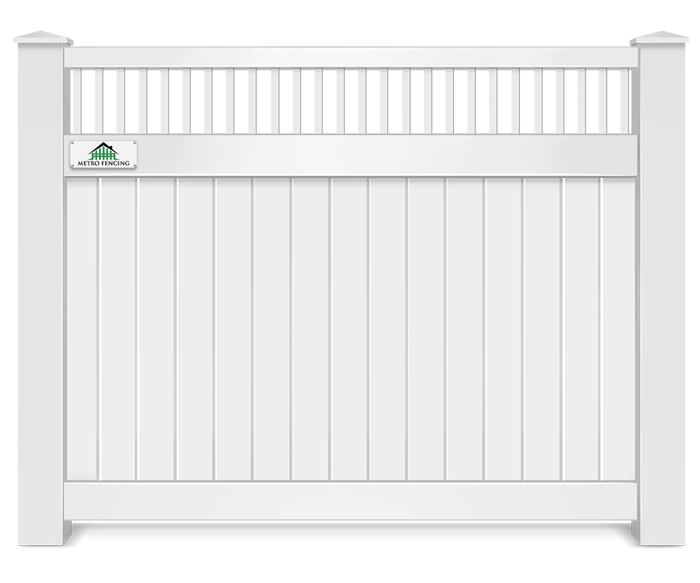 Vinyl decorative fence contractor in Charlotte Metro Area