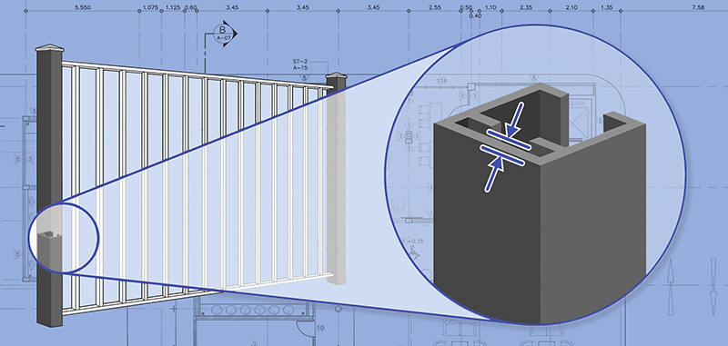 Charlotte Metro Area Aluminum fence Posts installation company
