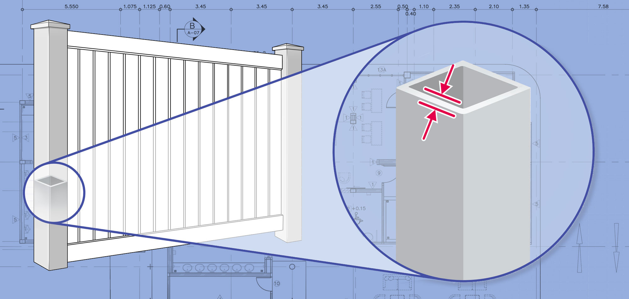Charlotte Metro Area Vinyl fence Posts installation company