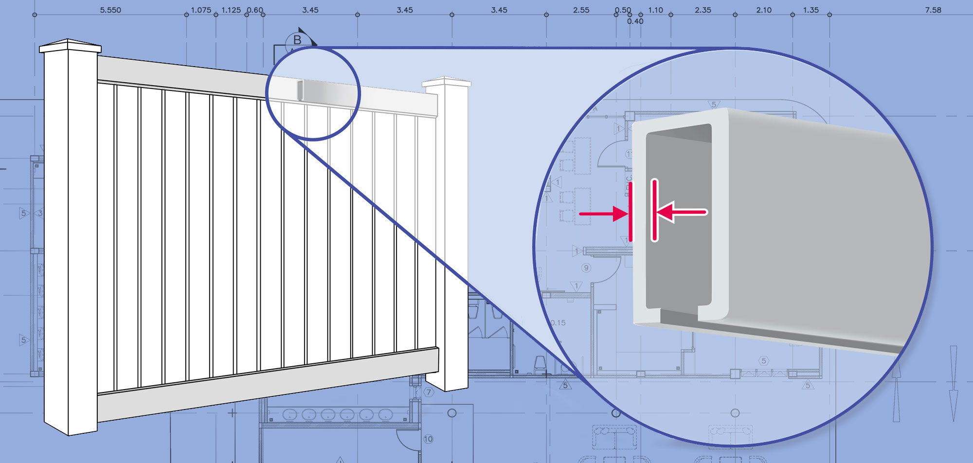 Charlotte Metro Area Vinyl fence Rails installation company