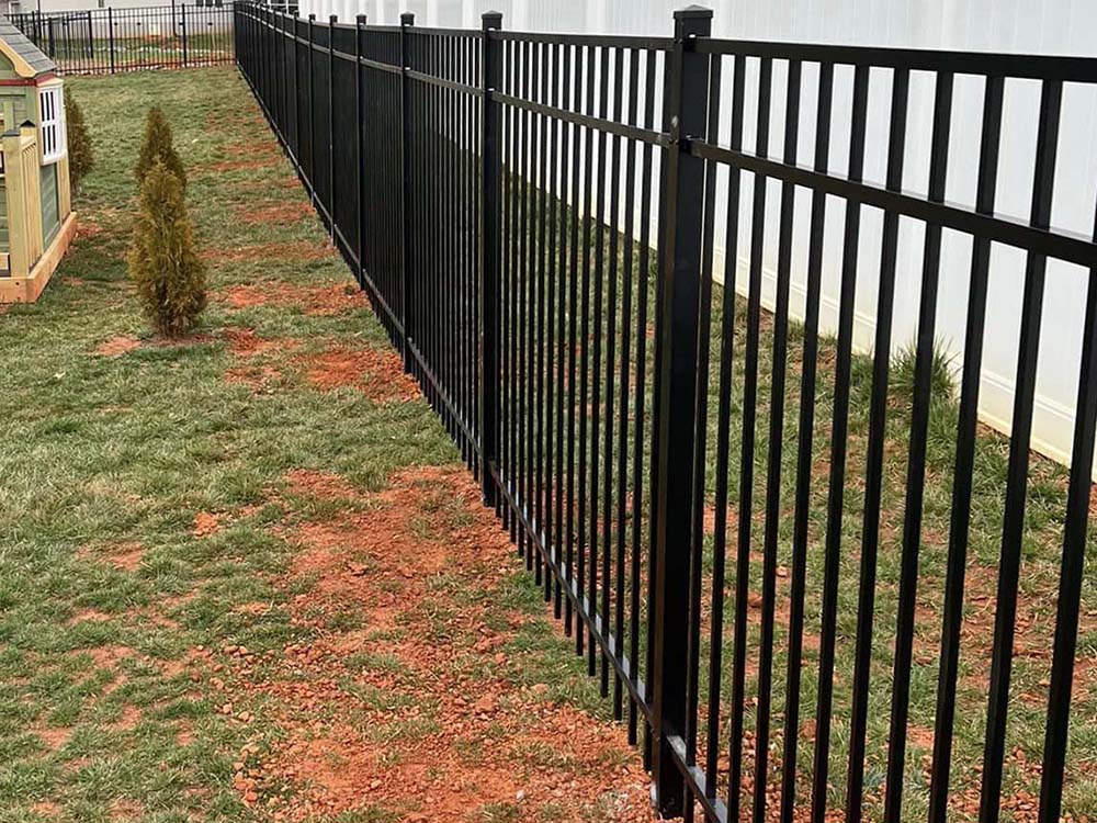 Fence with Ornamental Iron Fence Installation Company in Mooresville North Carolina in Charlotte Metro Area